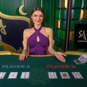 Live Dealer Baccarat ကတ်ဂိမ်း ကစားနေသောမြင်ကွင်း